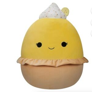 Squish-mallows Original 16-Inch Edwin Banana Cream Pie Large Plush Toy